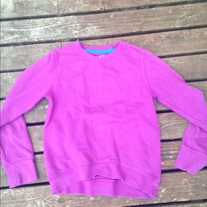 Purple crewneck sweatshirt